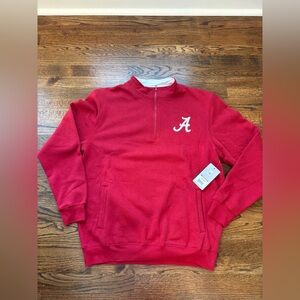 Colosseum Red Quarter-Zip Sweatshirt university of Alabama crimson tide large
